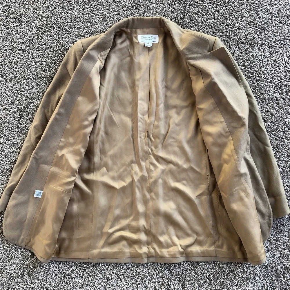 Vintage Christian Dior Sportswear Single Breasted Wool Blazer Womens Size 12
